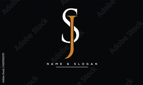 JS, SJ, J, S Abstract Letters Logo Monogram