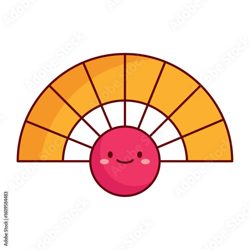 Traditional Chinese Hand Fan Icon