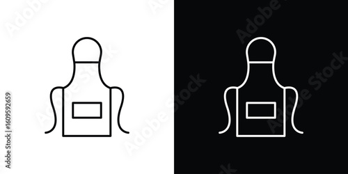 Apron icon. Editable stroke line icons
