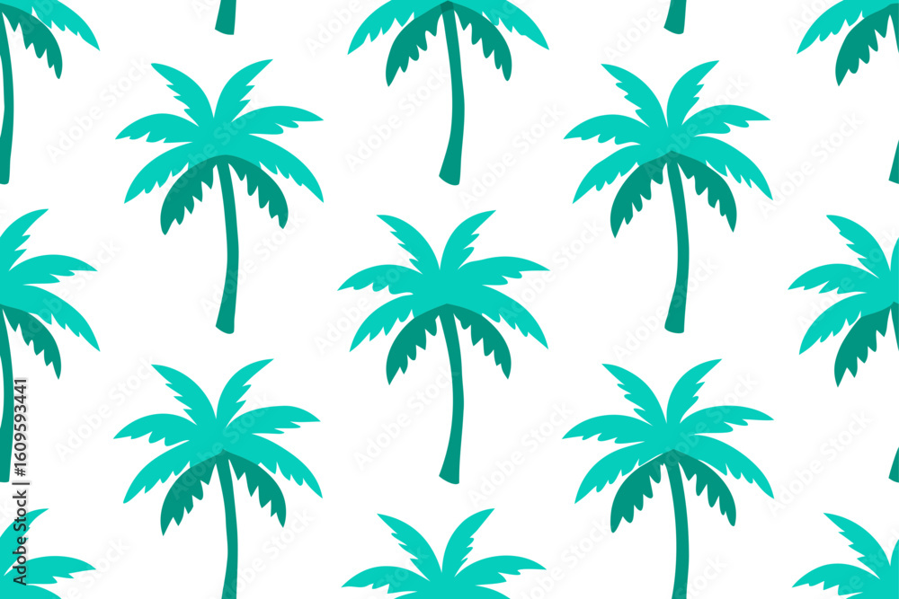 Fototapeta premium palm trees seamless pattern