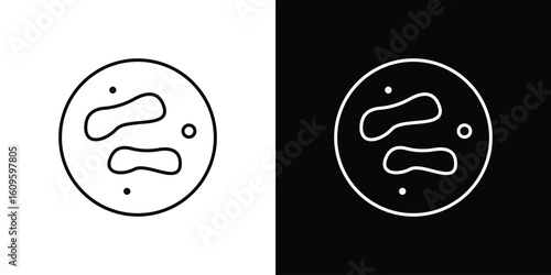 Microorganism icon. Editable stroke line icons
