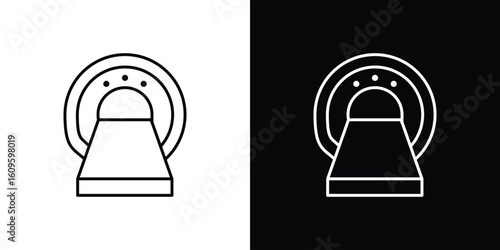 MRI icon. Editable stroke line icons