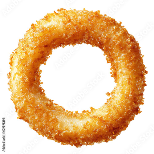 Crispy Golden Onion Ring with Textured Breading