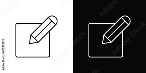 Register icon. Editable stroke line icons