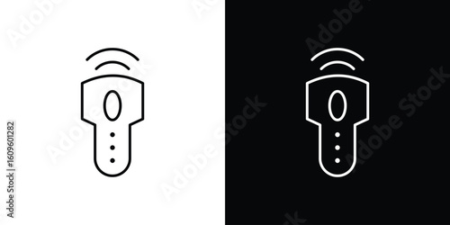 Ultrasound icon. Editable stroke line icons