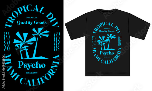 Topical Division T-Shirt – Miami Beach x California Coastal Streetwear Design