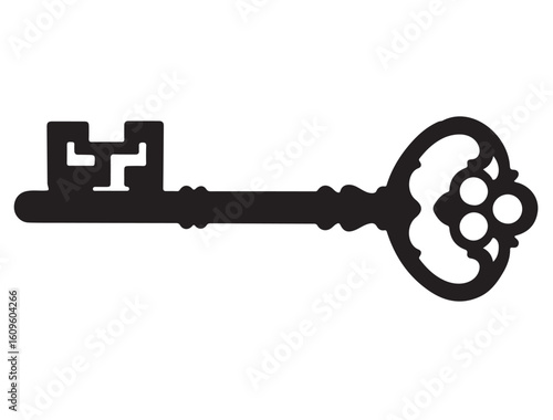  VINTAGE KEY SILHOUETTE