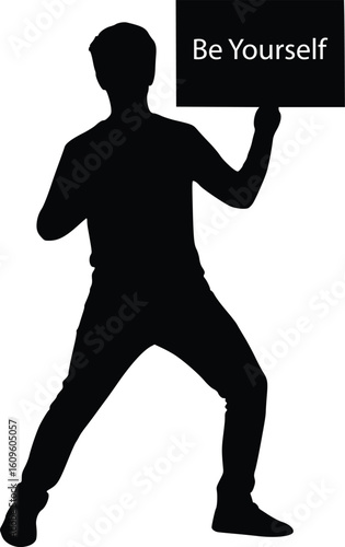 Contradictory Teen Silhouette - "Be Yourself" Copycat