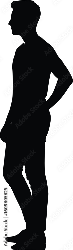 Casual Stance Silhouette - Hand on Hip Casual Stance Silhouette - Hand on Hip