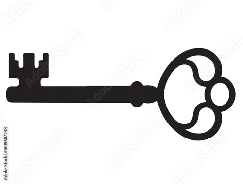  VINTAGE KEY SILHOUETTE