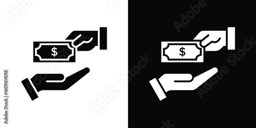 loan icon illustrations filled outline style. EPS10