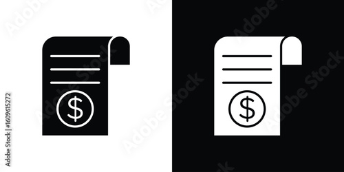 Payroll icon illustrations filled outline style. EPS10
