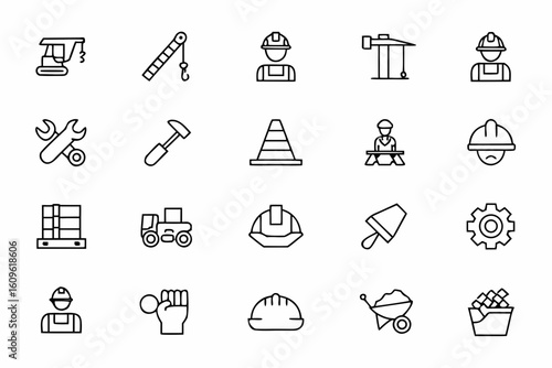 A strong single-line art bundle showcasing skilled and manual labor across industries. Best for design projects on workforce inclusion, job sites, vocational courses, and celebration of labor