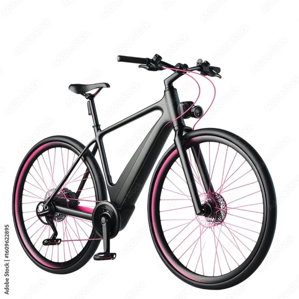 Obraz premium Modern Black Bicycle