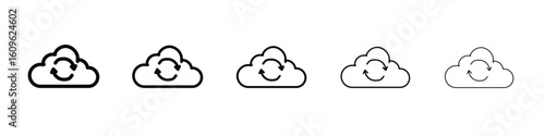 Backup icon. Thin line icons collection for web ui.
