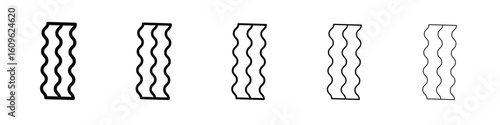 Bacon icon. Thin line icons collection for web ui.