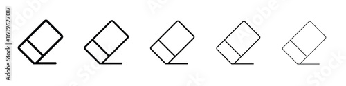 Eraser icon. Thin line icons collection for web ui.