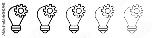 Innovation icon. Thin line icons collection for web ui.