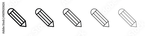 Pencil icon. Thin line icons collection for web ui.