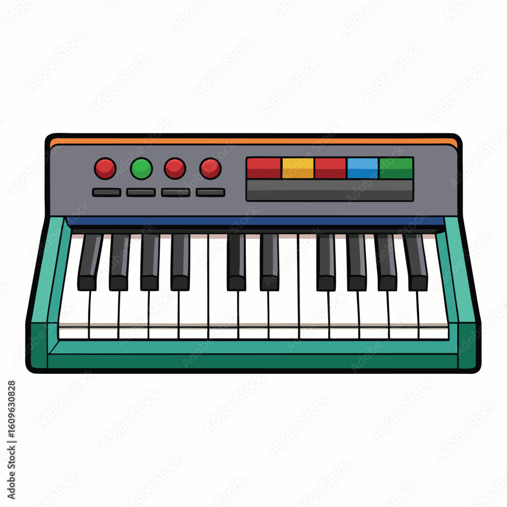 Fototapeta premium Modern computer keyboard with clean lines and ergonomic design isolated on white background