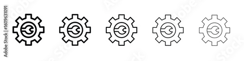 Project Development icon. Thin line icons collection for web ui.