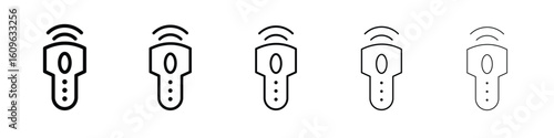 Ultrasound icon. Thin line icons collection for web ui.