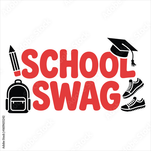 School swag t shirt design