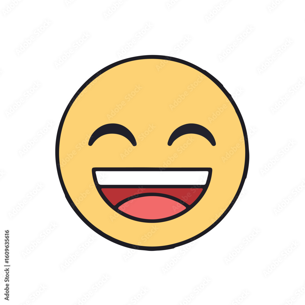 Laughing Emoji Face Vector Laughing Emoji Face Vector