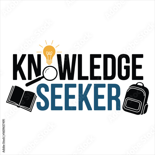 Knowledge seeker t shirt design
