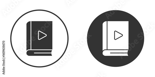 Audiobook icon doodle vectors, vector illustration