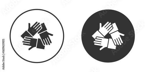 Collaboration icon doodle vectors, vector illustration