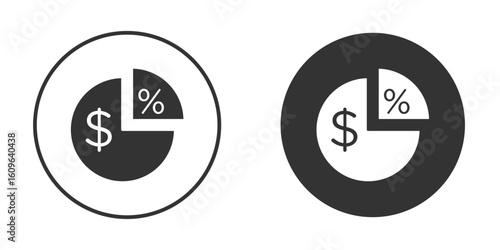 Dividend icon doodle vectors, vector illustration