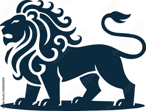luxurious lion logo vector artwork for upscale creative campaigns ai eps jpeg png delivery