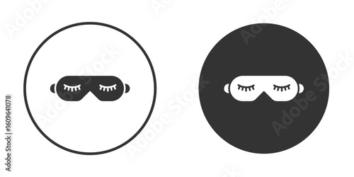 Eye mask icon doodle vectors, vector illustration