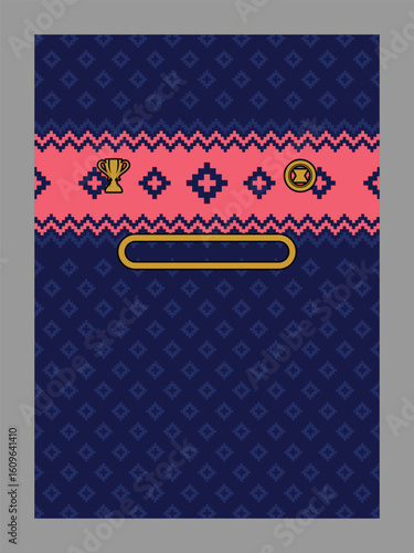 Gift Bag with Geometric and Ornamental Style