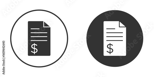 Invoice icon doodle vectors, vector illustration
