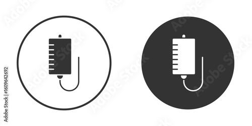 IV bag icon doodle vectors, vector illustration