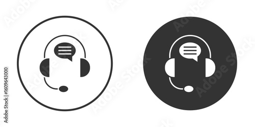 Live chat icon doodle vectors, vector illustration