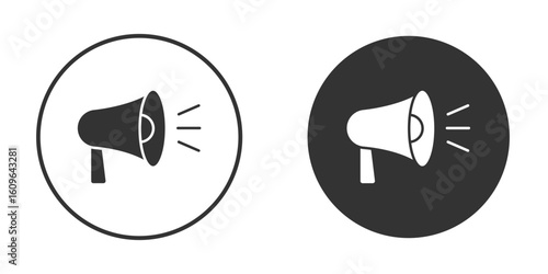 Megaphone icon doodle vectors, vector illustration
