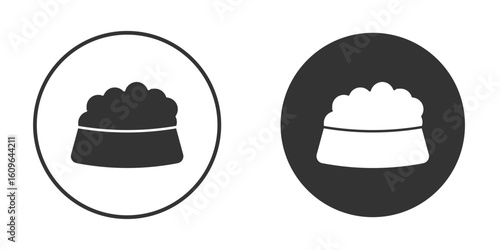 Pet food icon doodle vectors, vector illustration