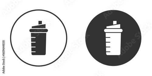 Protein shake icon doodle vectors, vector illustration