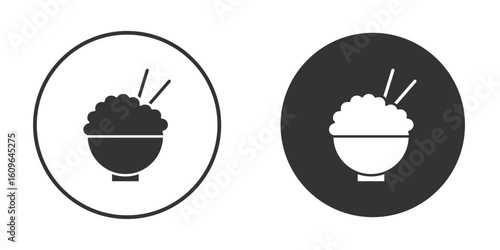 Rise Bowl icon doodle vectors, vector illustration