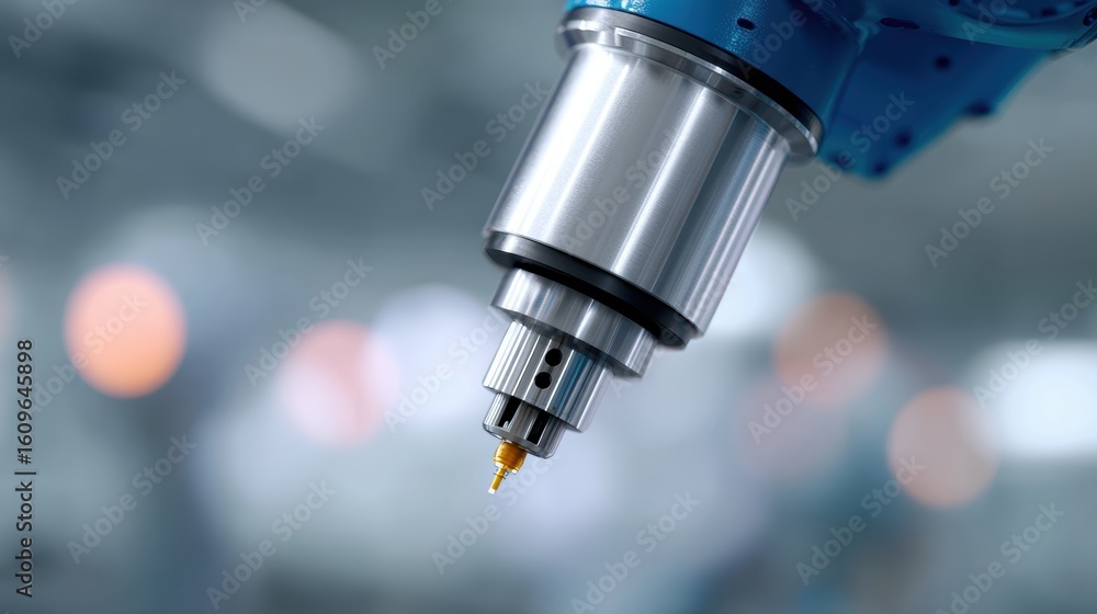 Industrial robot arm assembling a large component in a factory, automation in manufacturing. Precision, high tech. Industrial robot arm assembling a large component in a factory, automation in manufacturing. Precision, high tech.