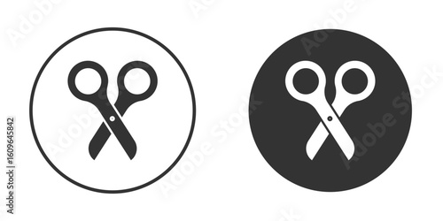 Scissors icon doodle vectors, vector illustration