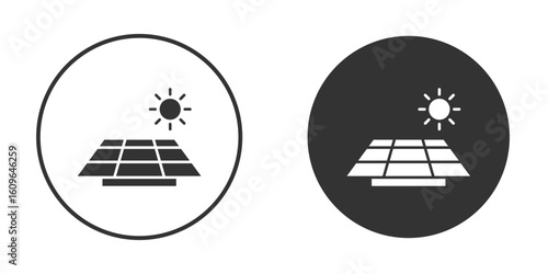 Solar panel icon doodle vectors, vector illustration