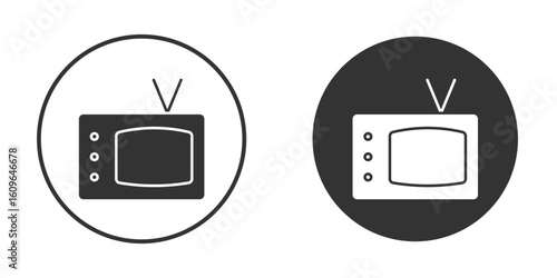 Television icon doodle vectors, vector illustration