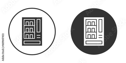 Vending machine icon doodle vectors, vector illustration