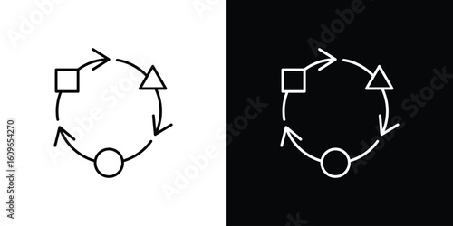 Adaptation icon design vector art Illustrations