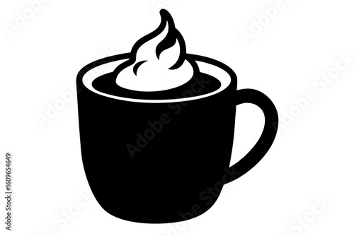 Warm Hot Cocoa Mug Illustration Perfect for Winter Season