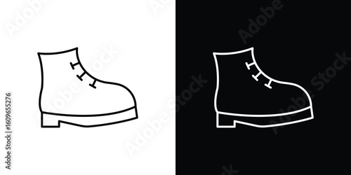Boot icon design vector art Illustrations